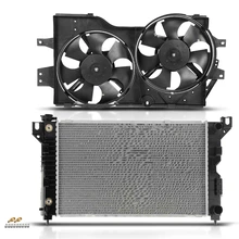 2 Pcs Radiator & Cooling Fan Assembly Kit