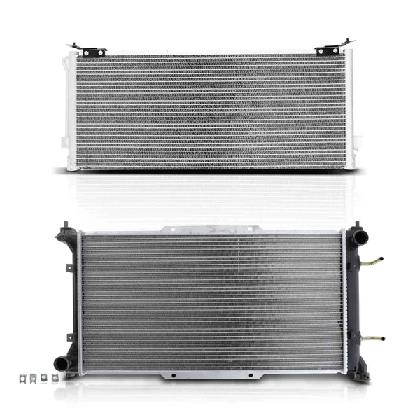 Radiator & AC Condenser Cooling Kit for Subaru Legacy 1995-1997 H4 2.2L