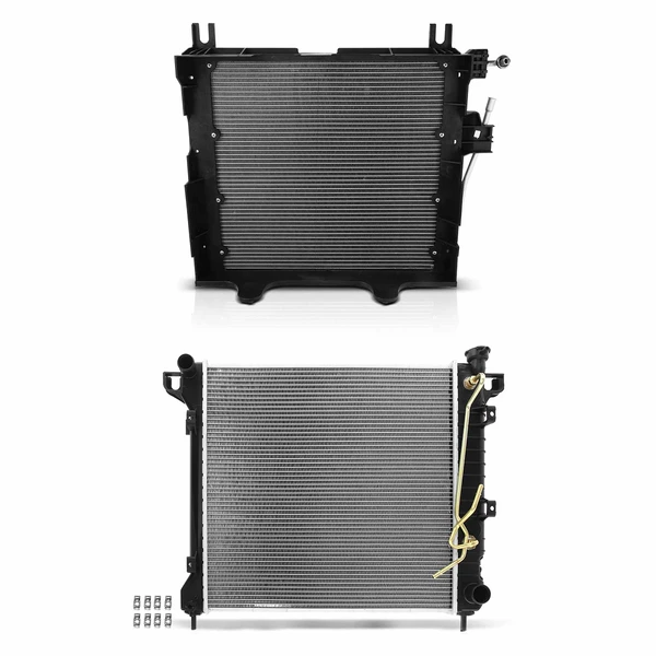 Radiator & AC Condenser Cooling Kit for Dodge Dakota 97-99 Durango 98-99