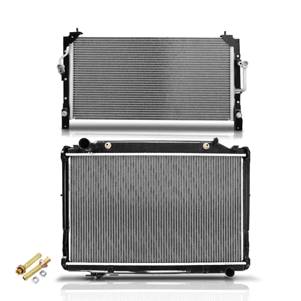 Radiator & AC Condenser Cooling Kit for Lexus LX450 Toyota Land Cruiser L6 4.5L