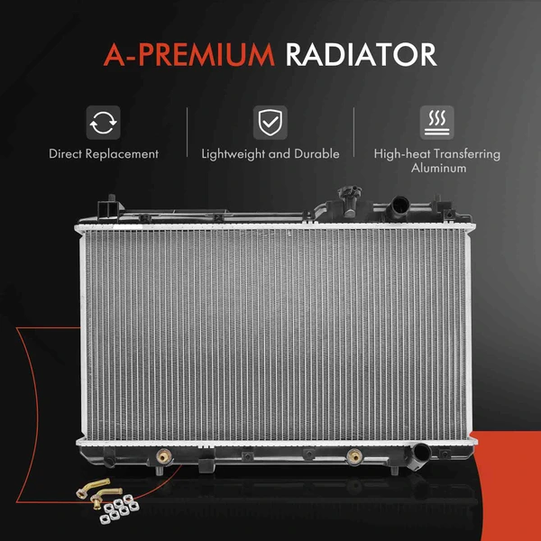 3 Pcs Radiator & AC Condenser & Cooling Fan Kit for Honda CR-V 1997-2001 2.0L