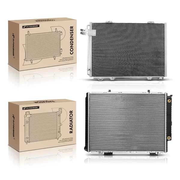 Radiator & AC Condenser Cooling Kit for 1996-1997 Mercedes-Benz E300