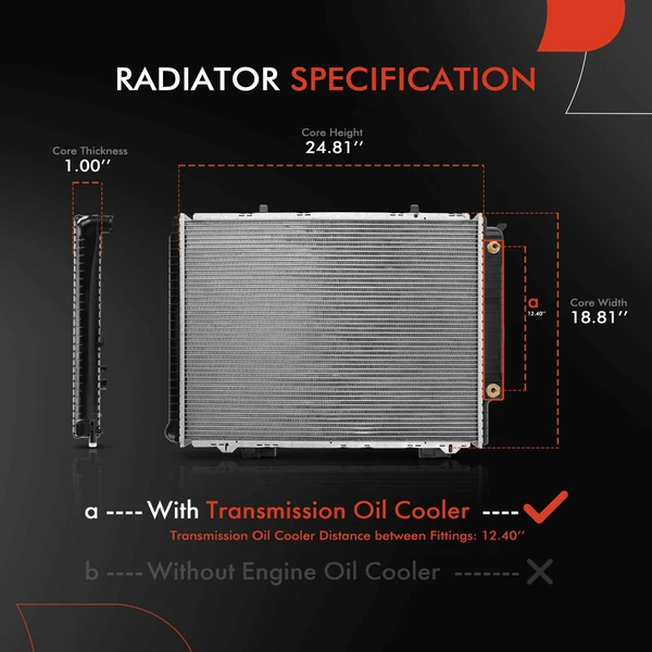 2 Pcs Radiator & Cooling Fan Assembly Kit for Mercedes-Benz W210 E300 E420