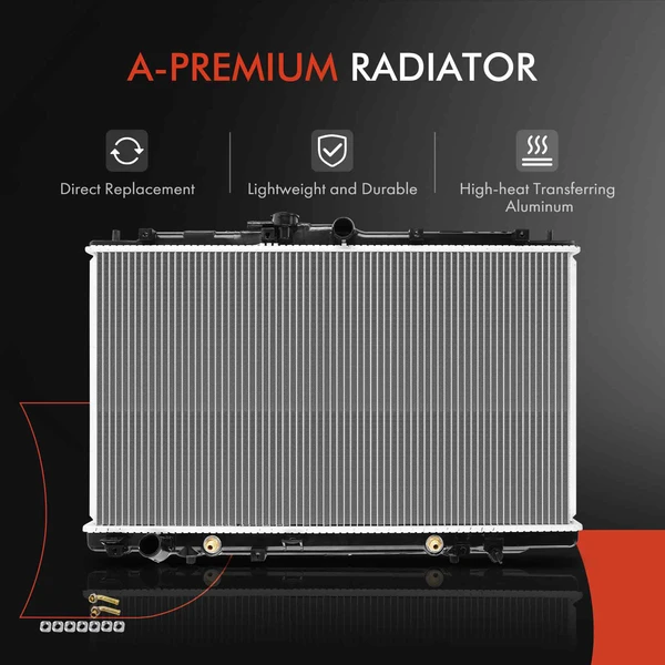 3 Pcs Radiator & AC Condenser & Cooling Fan Kit for Honda Accord 98-02 Acura TL 99-01