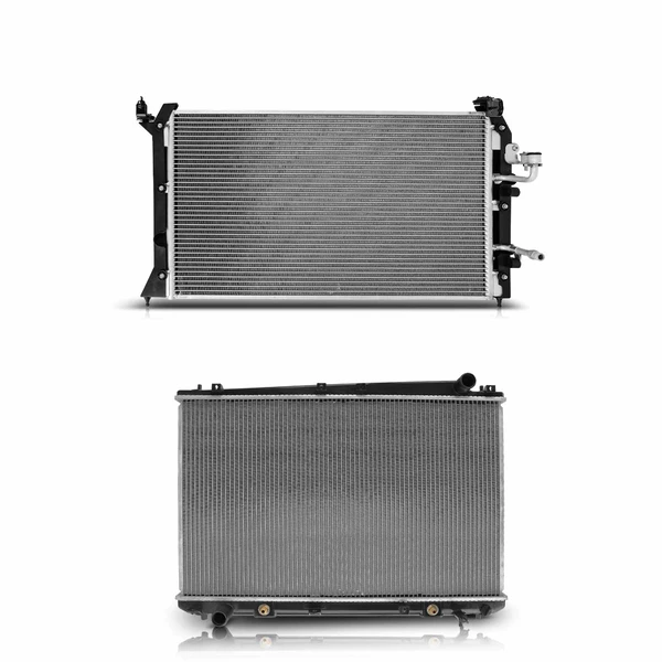 Radiator & AC Condenser Cooling Kit for Toyota Sienna 1998-2003 3.0L Automatic