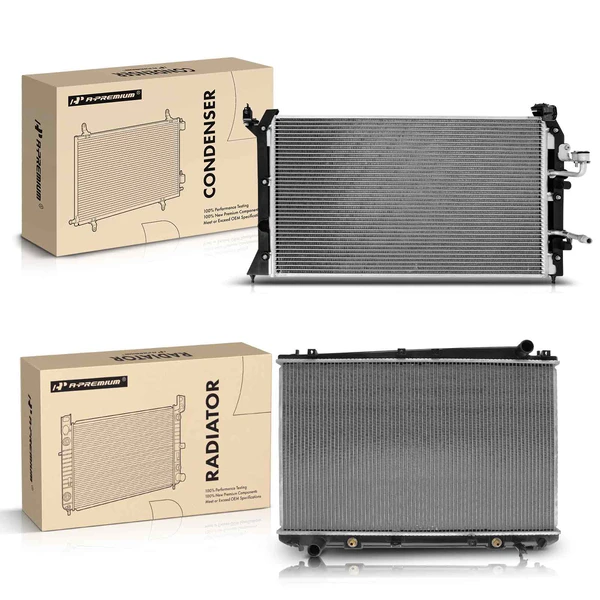Radiator & AC Condenser Cooling Kit for Toyota Sienna 1998-2003 3.0L Automatic