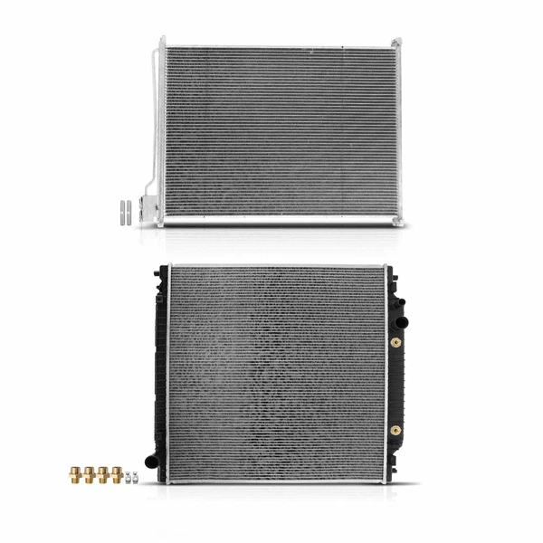 Radiator & AC Condenser Cooling Kit for 1999-2004 Ford F-550 Super Duty