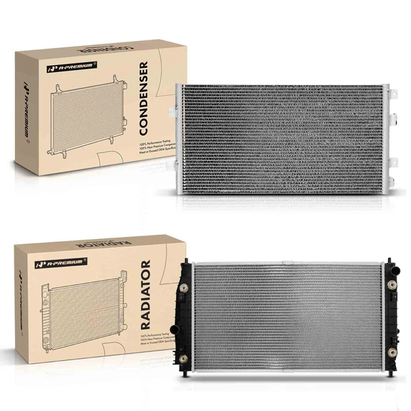 Radiator & AC Condenser Cooling Kit for Chrysler 300M Concorde Dodge Intrepid