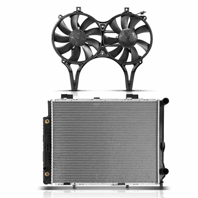 2 Pcs Radiator & Cooling Fan Assembly Kit