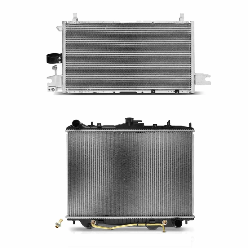 Radiator & AC Condenser Cooling Kit for Honda Passport Isuzu Rodeo 1998-2001