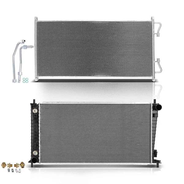 Radiator & AC Condenser Cooling Kit for 2004 Ford F-150 5.4L V8