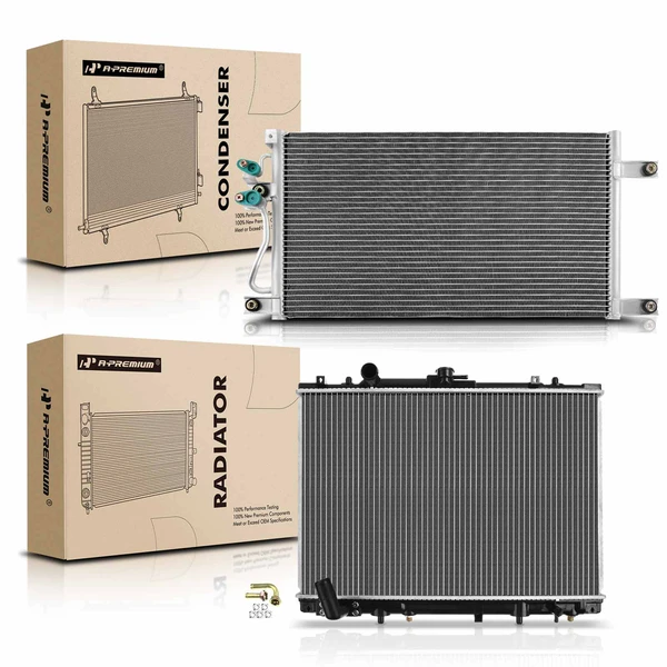 Radiator & AC Condenser Cooling Kit for Mitsubishi Montero Sport 1997-2003