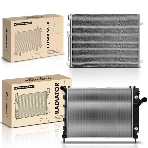 Radiator & AC Condenser Cooling Kit for Dodge Durango 2000-2003