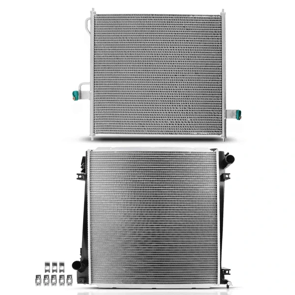 Radiator & AC Condenser Cooling Kit for Ford Explorer Mercury Mountaineer 2002-2005