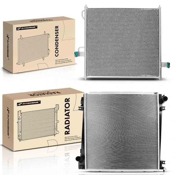 Radiator & AC Condenser Cooling Kit for Ford Explorer Mercury Mountaineer 2002-2005