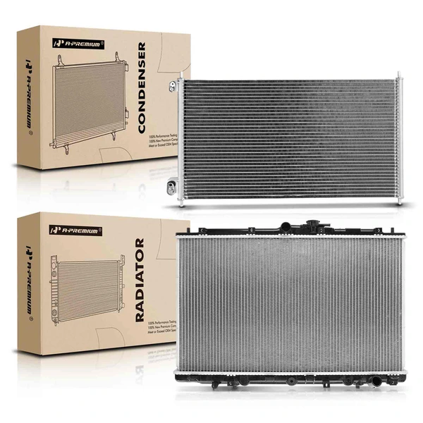 Radiator & AC Condenser Cooling Kit for Acura CL 2001-2003 TL 2002-2003 V6 3.2L