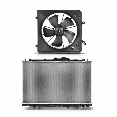2 Pcs Radiator & Cooling Fan Assembly Kit