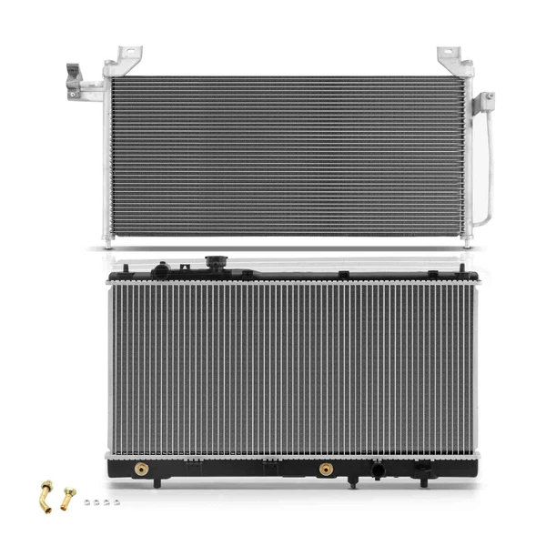 Radiator & AC Condenser Cooling Kit for 2001-2003 Mazda Protege