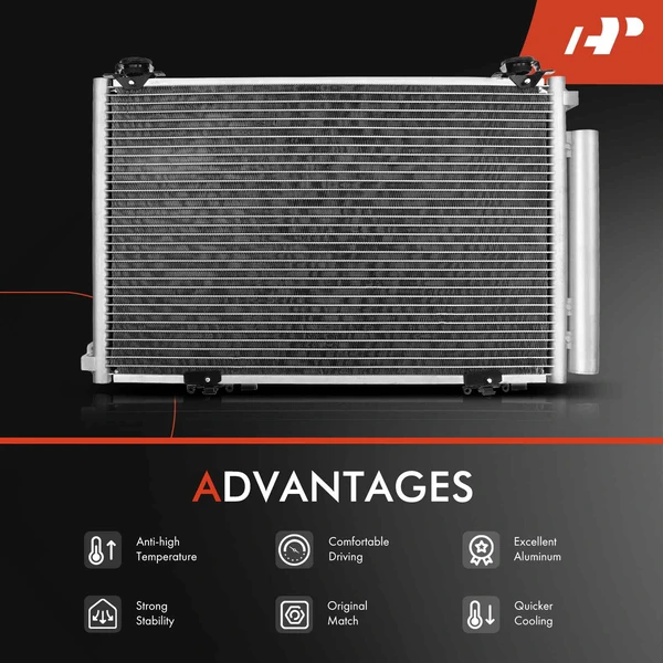 Radiator & AC Condenser Cooling Kit for Toyota Echo 2000-2002 L4 1.5L