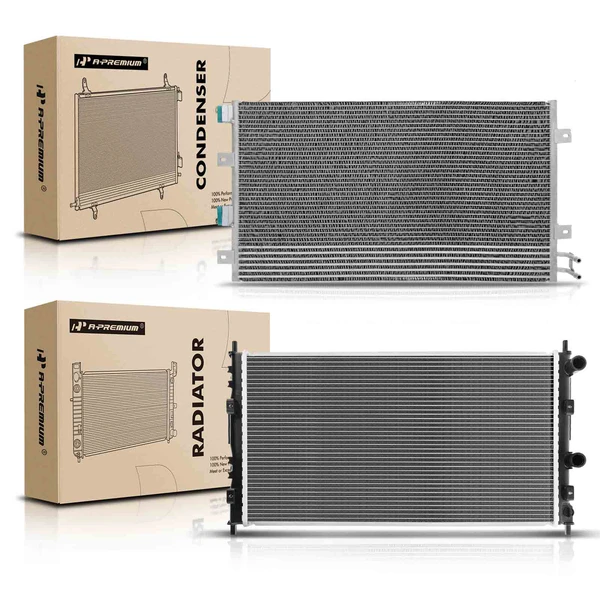 Radiator & AC Condenser Cooling Kit for Chrysler Sebring Dodge Stratus 2003-2004