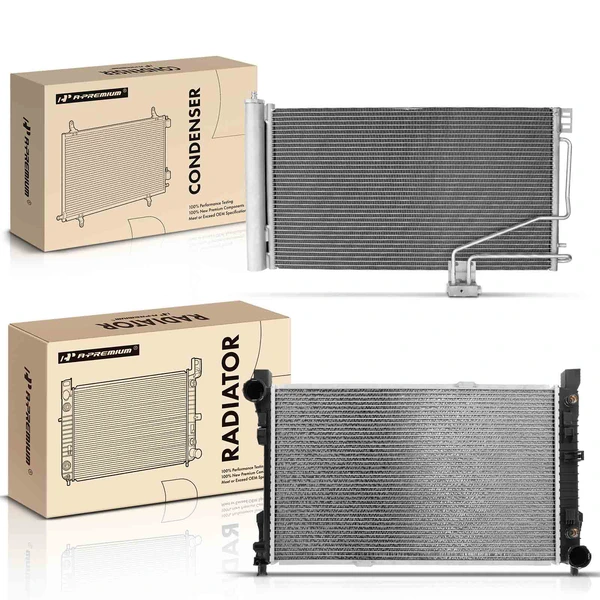 Radiator & AC Condenser Cooling Kit for Mercedes-Benz C230 2002-2005 C240