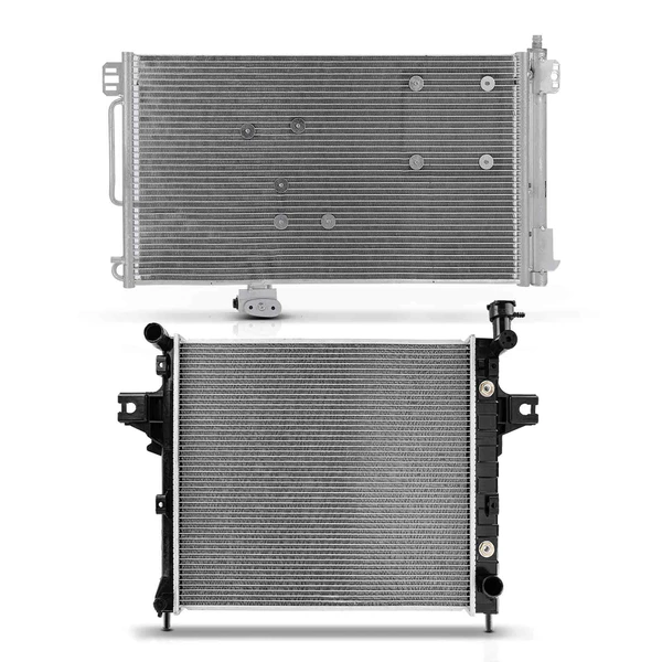 Radiator & AC Condenser Cooling Kit for 2001-2005 Mercedes-Benz C240