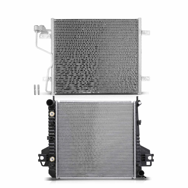 Radiator & AC Condenser Cooling Kit for Jeep Liberty 2006 V6 3.7L