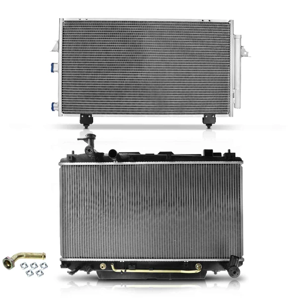 Radiator & AC Condenser Cooling Kit for Toyota RAV4 2001-2003 L4 2.0L 2004-2005 L4 2.4L