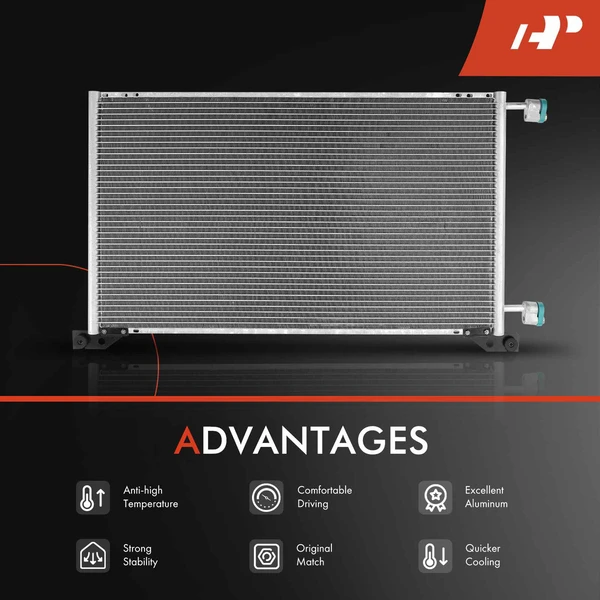 Radiator & AC Condenser Cooling Kit for Chevy Silverado 1500 Cadillac Escalade