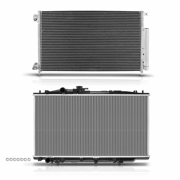 Radiator & AC Condenser Cooling Kit for Honda Accord 2003-2007 V6 3.0L Sedan