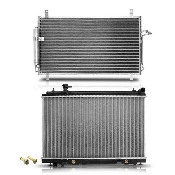 Radiator & AC Condenser Cooling Kit for Nissan 350Z 2003-2006 V6 3.5L Automatic