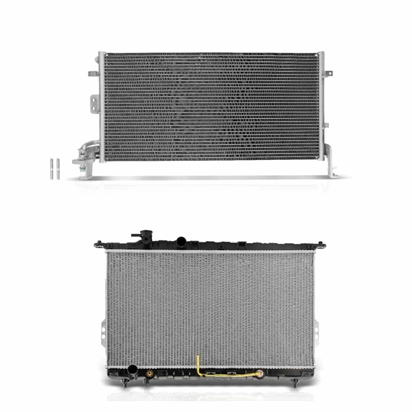 Radiator & AC Condenser Cooling Kit for Hyundai XG350 2002-2004 V6 3.5L