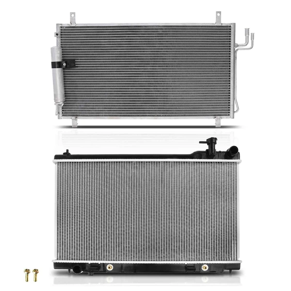 Radiator & AC Condenser Cooling Kit for 2003-2007 INFINITI G35