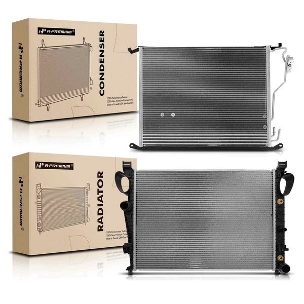 Radiator & AC Condenser Cooling Kit for Mercedes-Benz CL-Class S350 S430 S550 S600