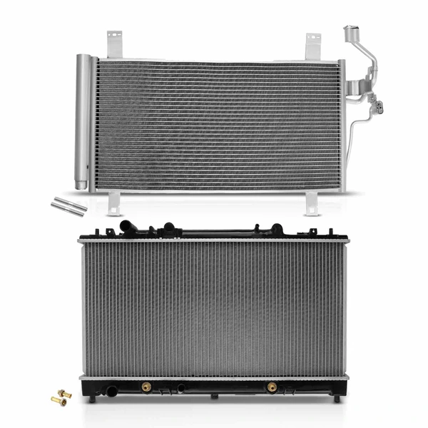 Radiator & AC Condenser Cooling Kit for Mazda 6 2003-2008 V6 3.0L