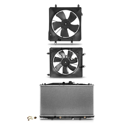 3 Pcs Radiator & Cooling Fan Assembly Kit