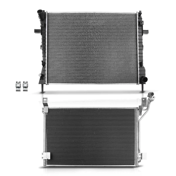 Radiator & AC Condenser Cooling Kit for Ford Crown Victoria Lincoln 2003-2005