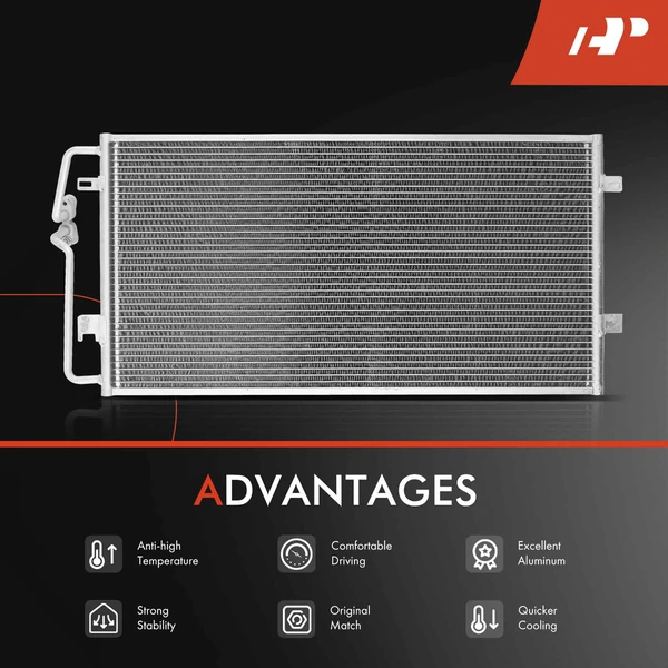 Radiator & AC Condenser Cooling Kit for Cadillac DeVille Pontiac Bonneville 4.6L