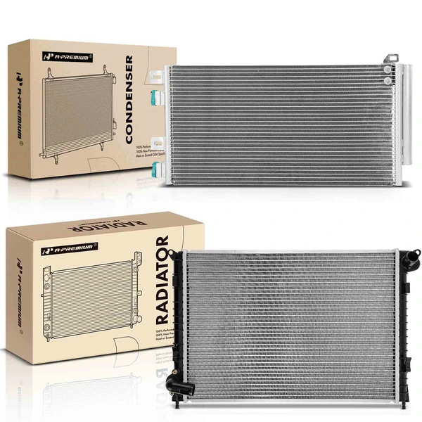 Radiator & AC Condenser Cooling Kit for Mini Cooper 2002-2006 Naturally Aspirated
