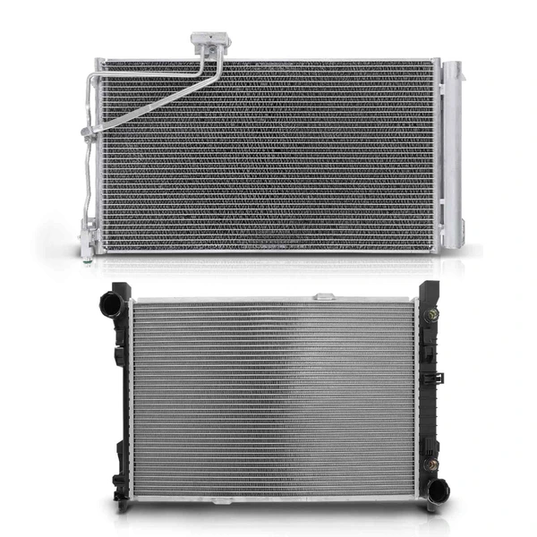 Radiator & AC Condenser Cooling Kit for Mercedes-Benz R171 R172 SLK300 SLK350