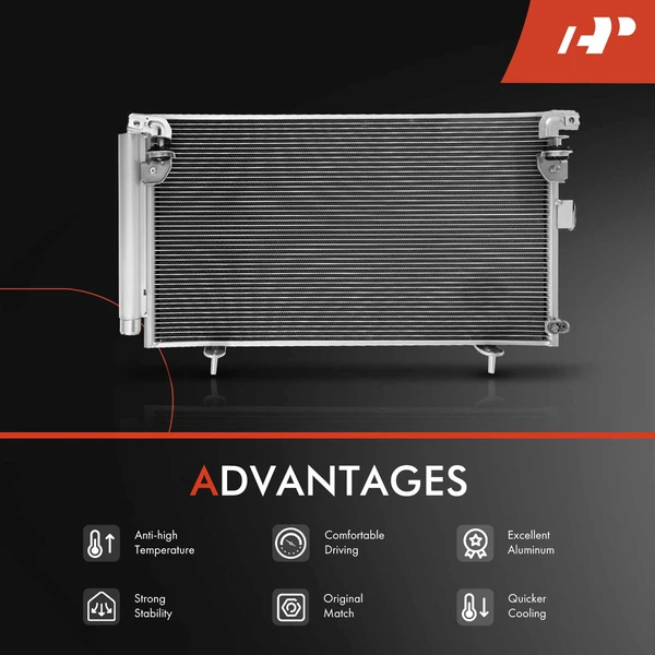 Radiator & AC Condenser Cooling Kit for Subaru Legacy 08-09 Outback 05-09 3.0L