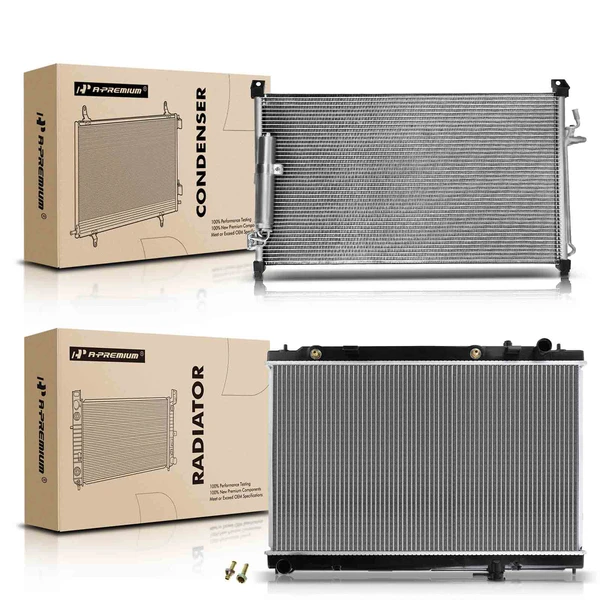 Radiator & AC Condenser Cooling Kit for INFINITI M35 2006-2008 3.5L