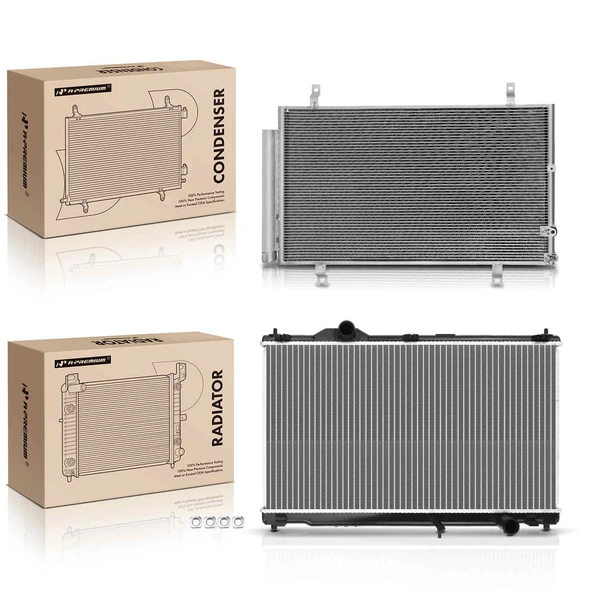 Radiator & AC Condenser Cooling Kit for Lexus GS300 GS350 2007-2011 3.0L 3.5L