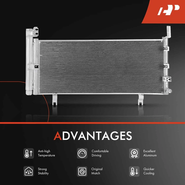 Radiator & AC Condenser Cooling Kit for Lexus GS450h 2007 V6 3.5L Manual