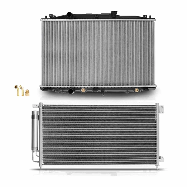 Radiator & AC Condenser Cooling Kit for Honda Accord 2003-2007 L4 2.4L Sedan