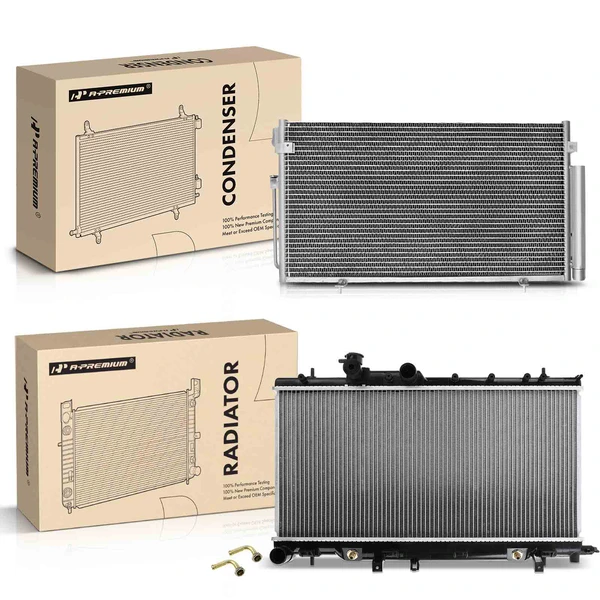 Radiator & AC Condenser Cooling Kit for Subaru Impreza 2004-2007 Saab 9-2X 2005-2006