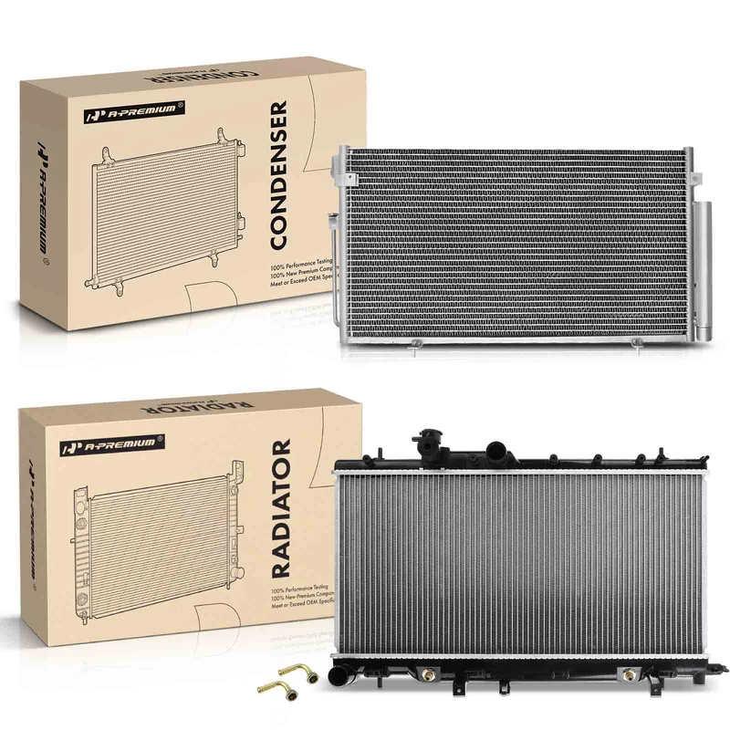 Radiator & AC Condenser Cooling Kit for Subaru Impreza 2004-2007 Saab 9-2X 2005-2006