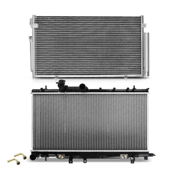 Radiator & AC Condenser Cooling Kit for Subaru Impreza 2004-2007 Saab 9-2X 2005-2006