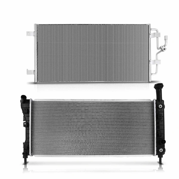 Radiator & AC Condenser Cooling Kit for Buick Allure Chevrolet Impala Pontiac