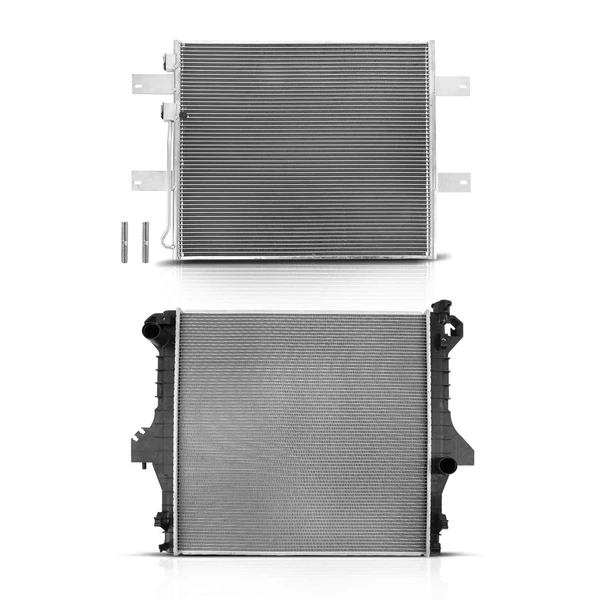 Radiator & AC Condenser Cooling Kit for Dodge Ram 2500 Ram 3500 2007-2009 Diesel